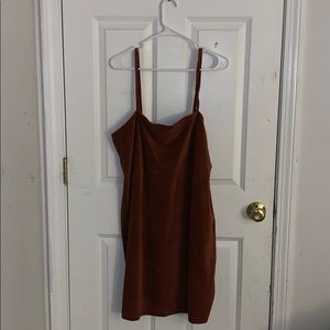 Rusty Orange Corduroy Dress